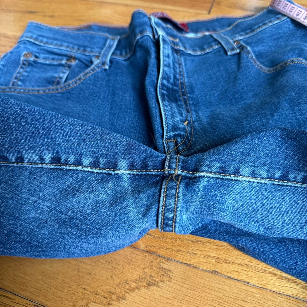 Levi's Vintage Jeans Women’s 10L Blue Denim 550 Classic Relaxed Boot Cut Stretch - Picture 9 of 11